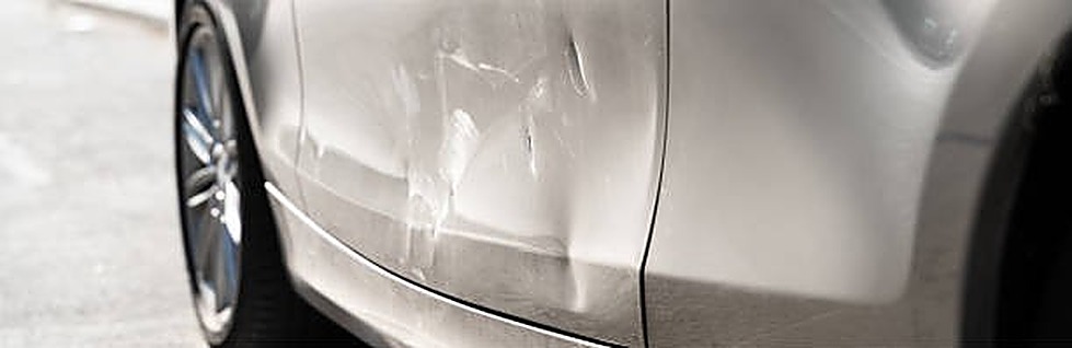 Vehicle after dent repair