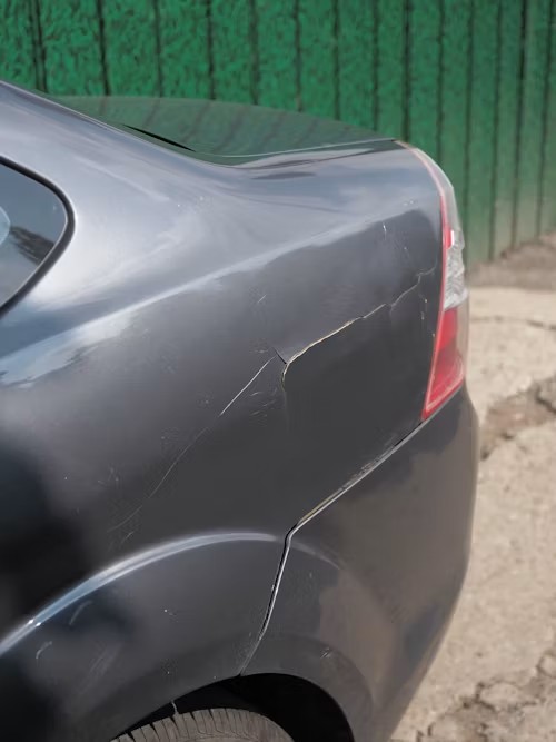 Vehicle paint scratch damage